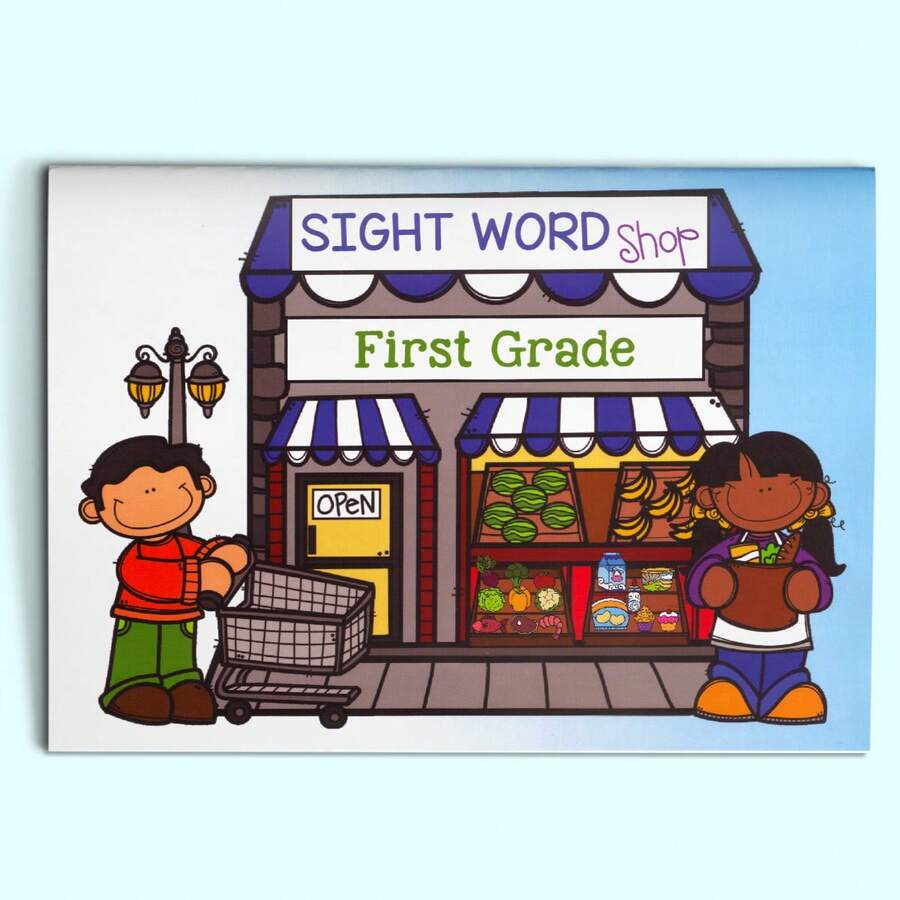 Kids Sight Word Reading Game Book, Primer Word Practice Activity For Early Reading, Word Recognition And Write It Down Learning Back To School - 視覺詞彙閱讀遊戲書 - 查看 1