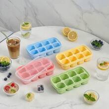 1/2/4pcs 8 Grids Plastic Ice Mold With Lid, Reusable Fruit & Beverage Ice Tray, Beer Refrigeration Tool, Suitable For Refrigerator Ice Maker In Kitchen, Restaurant,Bar - View 13