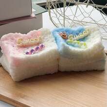 Juguete de apretar de pastel, suave y de rebote lento, juguete de apretar de pastel rosa y azul, divertido juguete de apretar para aliviar el estrés, lindo pastel cuadrado, adecuado como relleno de cesta de Pascua, regalo de fiesta de cumpleaños, oficina TDAH ansiedad, juguete para aliviar el estrés, juguete de apretar, squishy para aliviar el estrés, suministros de ocio para la oficina, mejor regalo para Pascua, Día de San Valentín, cumpleaños y Ramadán - Celeste - Ver 11