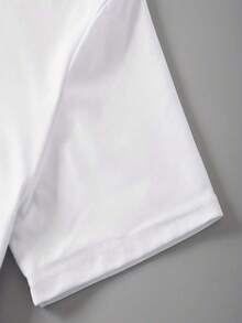 Camiseta para Hombre con el Logotipo de Rayas de la Administración Nacional de Aeronáutica y Espacio () | - Blanco - Ver 4