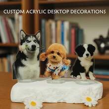 1pc Customized Acrylic Stand - Personalized Pet Dog Stand, Customized Dog Photo Stand, Pet Display Rack, Unique Home Decor, Perfect Gift For Pet Lovers, Family And Friends, Exquisite, Stylish, High Quality, Rich Colors, Very Suitable For Birthdays, Holidays - Multicolor - View 6