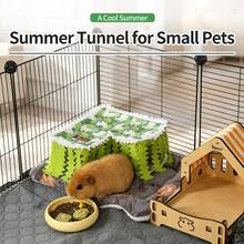 ITANDME Right-Angle Guinea Pig Hideout Guinea Pig Tassel Tunnel-Reinforced Top Prevents Collapse; Top Is Removable For Cleaning; Small Animal Tunnel With Curtains - View 4