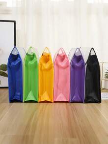 Expandable Plastic File Folder With Snap-Closure Transparent Envelope Pocket, No Dividers, Large Capacity, Multi-Color Options, Suitable For A4/Letter - Multiple Styles - View 3