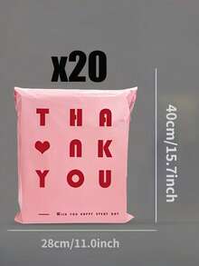 50/20pcs Thickened Wear-Resistant Pink Mailing Bags, Suitable For Clothing Packaging, Shipping Bags, Party Gift Packaging, Birthday Party Gift Packaging, Packaging Bags, Bachelor Party Gift Packaging, Office, Daily Gifting - One Size Fits All - View 11