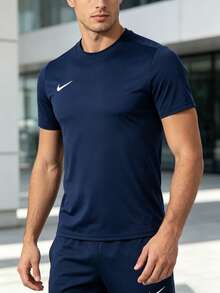 Nike Men's Short Sleeve M NK DF PARK VII JSY SS Casual Comfortable Sports T-Shirt For Running, Fitness, Training, Football IB8640-410 - Midnight Navy Blue - View 2