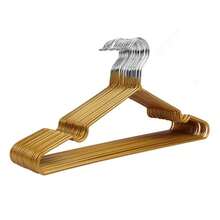 10/20/40/60/100pcs Non-Slip Coated Hangers, Warm Color Tones, Luxury Home Apparel Racks - Beige - View 12