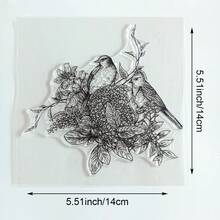 Clear Silicone Stamps Vintage Floral Background Scenery & Country Manor Bird Flower Patterns For DIY Junk Journal Scrapbook & Photo Album Crafts - Nature - View 38