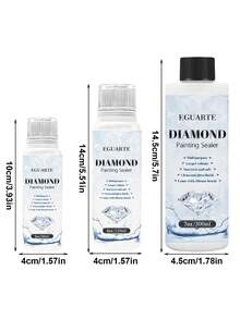 Chất trám bóng bảo vệ bề mặt 60/120/200ml cho tranh kim cương và tranh ghép hình (kèm cọ) - Nhiều màu - Xem 4