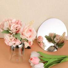 4pcs Acrylic Round Mirror Stickers, Non-Glass Round Mirror Self-Adhesive Mirror Stickers, Easy-Tear Stickers, Removable Decor, Suitable For Living Room, Bedroom And Office, Waterproof And Corrosion-Resistant, Can Be Used For Home Wall Decor Or Wedding Table Centerpiece Decor, Personalized Sticker Mirror Wall Stickers, Room Decor, Wall Mirror, Room Home Decor, Bathroom Decor, Living Room Decor - Round - View 7