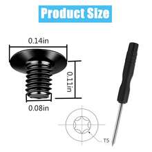 Tornillos compatibles para billetera Ridge, 14 piezas anti-aflojamiento, adecuados para reemplazo de tornillos de billetera Ridge y destornillador Torx T5, compatibles con RidgeWallet & billetera de metal minimalista RFIDW - A - Ver 3