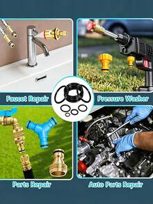 225pcs O-Ring Sealing Ring Set, 18 Sizes, Heat And Oil Resistant NBR Rubber Gaskets, Automotive Water Pipe Faucet Repair Replacement Tools, Car Parts, Faucet Water Pipe Air Seal Repair - A - View 5