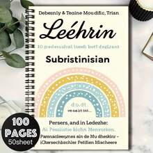 1 pieza Cuaderno de espiral arcoíris soñador, 100 páginas de gran capacidad, práctico y hermoso. Adecuado para múltiples ocasiones, ya sea para registros de trabajo, notas de estudio, planificación diaria o escritura de diario. Una opción de regalo de alta calidad para graduación, cumpleaños y otras ocasiones. - G - Ver 1