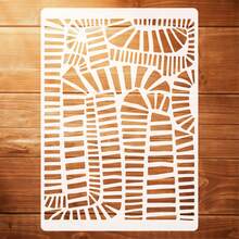Large Size - Abstract Art Pattern Painting Stencil, Washable And Reusable, Suitable For Creative Design, DIY Crafts, Home Decor Design, Painting Design, Art Design, Craft Enthusiasts - A - View 12