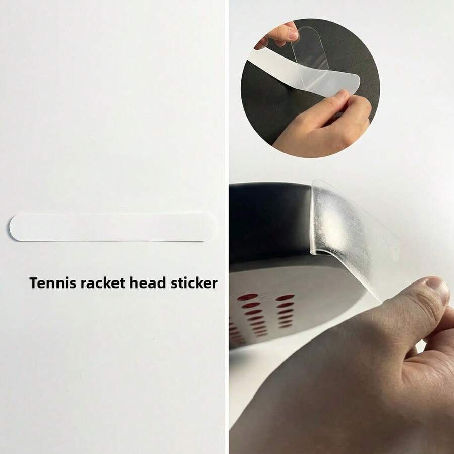 Padel Racket Frame Protection Tape, Racket Edge Protection Tape, Transparent Racket Frame Protection Tape, Suitable For Pickleball Rackets And Tennis Rackets, Transparent Racket Edge Protection Tape, Easy To Apply Tennis And Padel Racket Frame Protection Tape. - Transparent - View 1