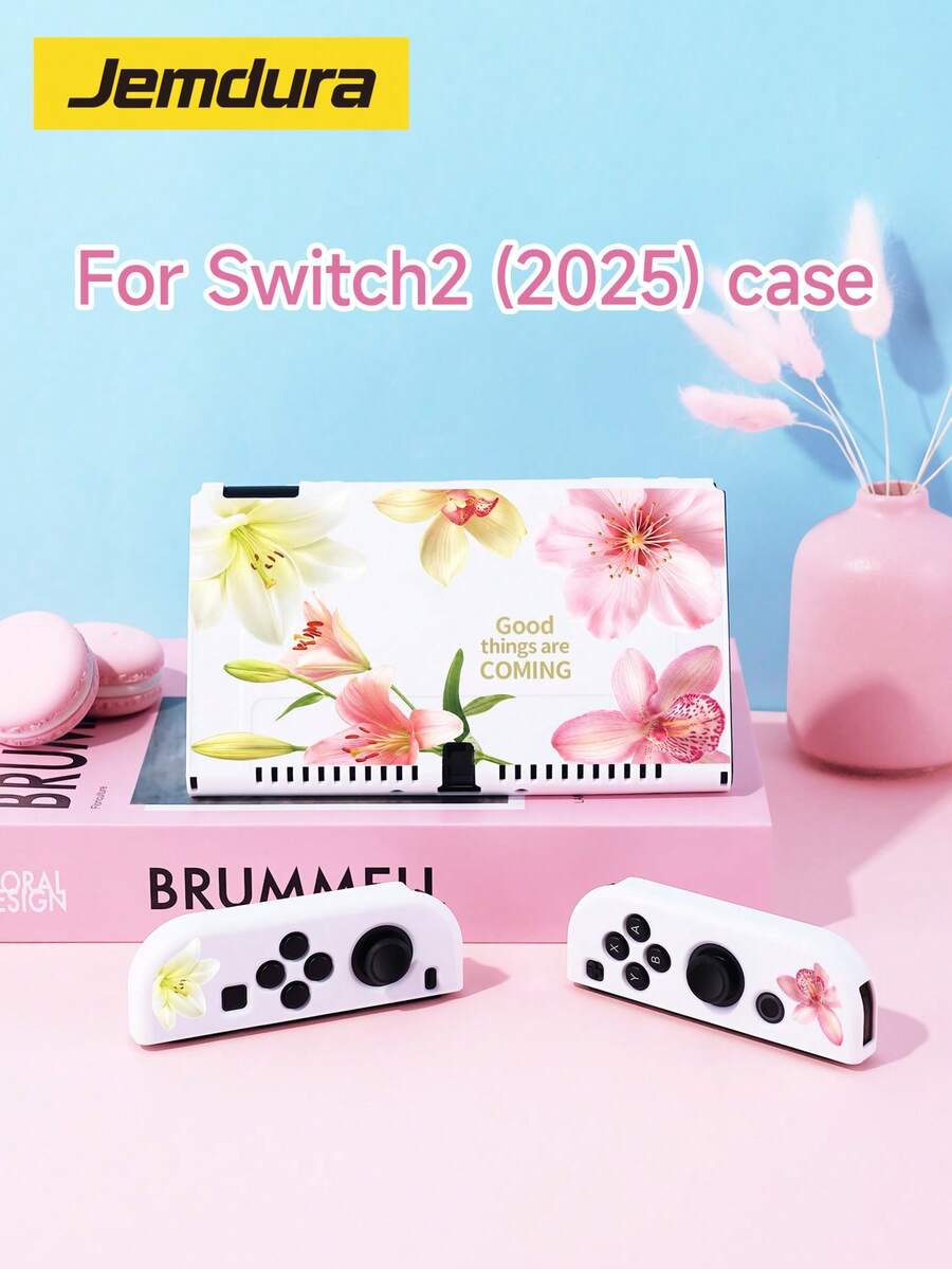 New Switch 2 Protective Case (2025) Game Accessory, Compatible With Switch 2/Switch OLED, Summer Vacation Print Pattern TPU Protective Case/Upgraded Thickened Protective Case Switch Battery Version Protective Case 1pc, Best Gift For Switch Players, Valentine's Day Confession/Romantic Gift
