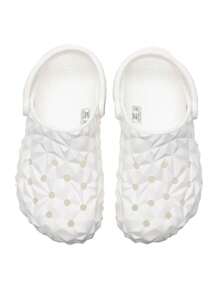 Crocs 男女款榴槤造型洞洞鞋 運動休閒涼鞋 沙灘鞋 室內外舒適穿搭款 209563-100 - 209563-100 - 查看 4