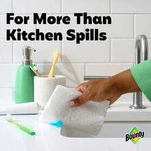 Bounty Select-A-Size Paper Towels, White, 8 Triple Rolls = 24 Regular Roll - Prints - View 10