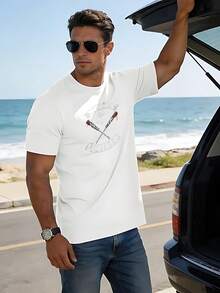 Men T-Shirts - 白色 - 查看 6