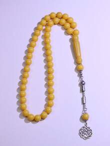 1pc Steady Classic Ink Wash Pattern Resin Men's Prayer Bead Bracelet, Suitable For Men's Daily Wear - Beads - View 21
