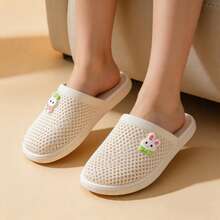 Nuevas chinelas de suela blanda antideslizante y huecas, moda casual cómoda - Blanco - Ver 5