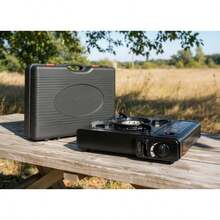 Portable Gas Stove + Carry Case, Compact, Butane Cartridge, Camping & Outdoor - Portable Gas Stove + Carry Case - View 2