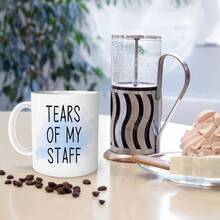 Funny Gifts - Tazas de caf, regalos del jefe del da de los jefes, regalos del personal, taza de t, regalos para jefes, mujeres y hombres, taza de lgrimas de mi personal, taza de caf - Color-09 - Ver 3