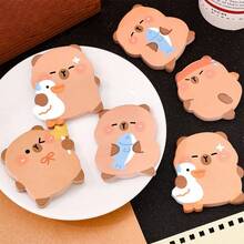 240pcs 4 Packs Cute Cartoon Capybara Sticky Notes, Writeable Memo Pads, Kawaii Stationery For Student Office Home Organization Reminder Notes School Essentials School Supplies - 240Pcs/4Pack - View 9