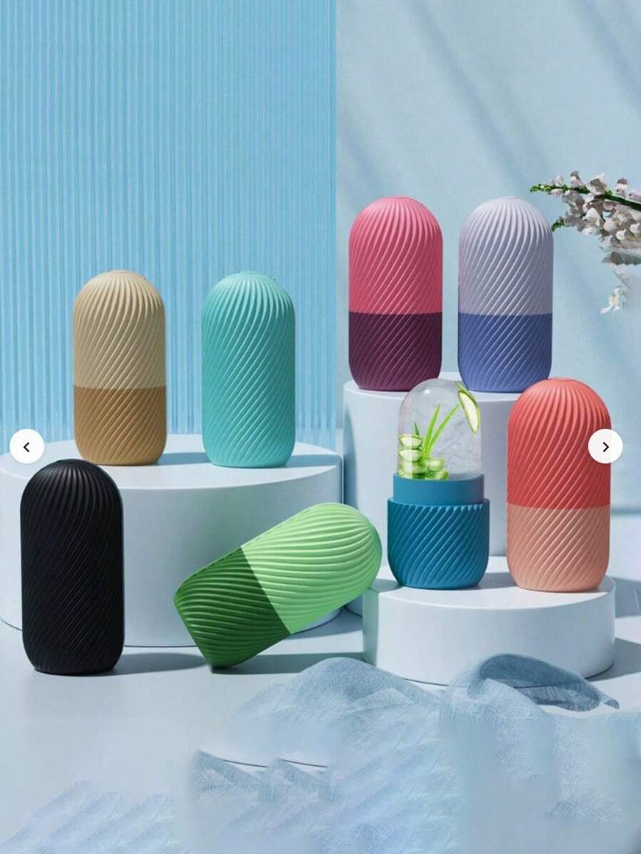 1 pièce Moule à glace de beauté en silicone, rouleau de massage à grille de glace pour le visage, outil de beauté portable - A - Voir 1