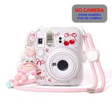 Instant Mini 12 Clear Case For Fujifilm Instax Mini 12 Instant Film Camera, UV Color Printing Camera Protective Case With Adjustable Strap And Cute Bracelet (No Camera) - View 16