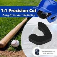 Helmet Padding Fit Kit Compatible With All Easton Batting Catchers Helmets - 0.79 Thickened Universal Foam Pads For Baseball And Softball Ers - New-black - View 7
