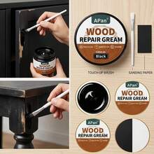 Diseñado específicamente para el refinado y recoloración de muebles. Combina funciones de relleno de arañazos y emparejamiento de color, convirtiéndolo en una pasta multifuncional todo en uno para la reparación de muebles y el emparejamiento de color. - C - Ver 2