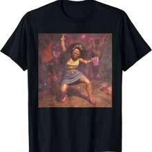 Funny T-Shirt With Black Doll Memes For Party - 黑色 - 查看 1