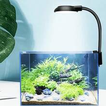 1 pieza Mini Luz LED de Clip para Acuario, Alimentada por USB, Alta Luminosidad, Transparente, Rotación Ajustable de 360°, Adecuada para Tanque de Peces - Iluminación Compacta de Escritorio para Plantas Acuáticas - Multicolor - View 8