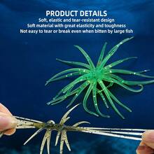 6Pcs Fishing Sea Urchin Soft Lures, Made Of TPE Material, Realistic Multi-Colored Floating Dynamic Fishing Bait In The Form Of A Ball, Suitable For Anglers, Fishing Tackle Shops, And Fishing Tools (Colors Are Random) - 6Pcs - View 6