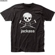 Magliette alla moda da uomo con stampa logo Jackass in nero, classico, regalo unico Sbz6128 - nero - Visualizzare 1