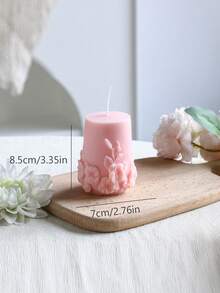 Ins Style Pink Rose Scented Handmade Candle, Romantic Vintage Design Smokeless Soy Wax, Suitable For Atmosphere Photography Props, Christmas Gift, Date Dinner, Home Tabletop Decor, Opening Ceremony Favor - Pink Series - View 12