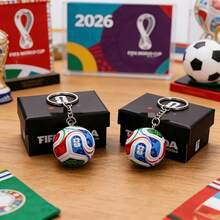 FIFA 2026 美國/加拿大/墨西哥世界盃球迷收藏飾品紀念品，足球獎盃車用飾品、辦公室裝飾、家居裝飾、學生獎品、足球迷裝備、足球派對禮品、學校運動會獎品，給家人和朋友的有意義禮物（產品款式和顏色可能略有不同，外包裝隨機） - 查看 5