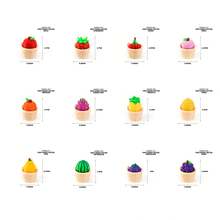 3D Printed Button Stress-Relief Fruit Series Toys, EDC Ornaments, Office Desktop Figurines, Gifts,-Border Bestsellers - 水果籃按鍵(梨) - 查看 3