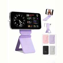Adjustable Mini Foldable Stand Phone Holder 1pc Magnetic Foldable Invisible Tripod Phone Holder, Multifunctional Magnetic Foldable Stand, Suitable For Slouchy Selfie Mother's Day Gift - Multicolor - View 1