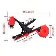 1 Set Convenient Efficient Fast Vegetable Plant Bundling Machine Kit, Compact Quick Vegetable Plant Tying Tool With Multiple Colored Ties And Nails, Designed For Gardeners And Farmers To Improve Plant Support Efficiency, Equipped With Gardening Rope Dispenser, Sturdy And Durable Structure - 10 Rolls Of Binding Tape + 1 Box Of Staples + Blade Accessories - View 4