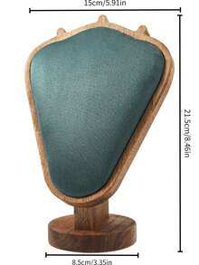 1 pieza Blanco/Verde/Negro/Gris/Beige Nuevo Estante de Joyas de Nogal, Estante de Exhibición de Collares y Colgantes de Joyas, Estante de Joyas de Textura de Modelo de Retrato de Alta Gama, Disponible en Múltiples Colores - Multicolor - Ver 17