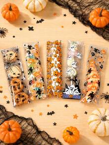100入萬聖節自黏密封袋 南瓜/幽靈/女巫禮物袋 Happy Halloween 自黏袋 萬聖節派對裝飾 萬聖節裝飾 不給糖就搗蛋禮物包裝袋 恐怖萬聖節裝飾 禮物包裝袋 鬼屋裝飾 派對小禮品 - 萬聖混款 - 查看 4