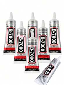 1 pezzo Colla per gioielli B7000, tubo di colla metallica impermeabile con punta ad ago fine, colla liquida bianca flessibile per intarsi di perle e pietre preziose fai-da-te, artigianato e riparazione di gioielli - A - Visualizzare 6