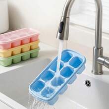 1/2/4pcs 8 Grids Plastic Ice Mold With Lid, Reusable Fruit & Beverage Ice Tray, Beer Refrigeration Tool, Suitable For Refrigerator Ice Maker In Kitchen, Restaurant,Bar - View 9