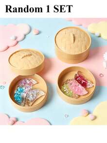 Soft & Squishy Dumpling And Bun Squeeze Toys, Cute Food-Inspired Stress Relief Toys With Glitter Gel And Foam Beads, Soft Slow Rebound Sensory Toys For Stress Relief, Sensory Play, Desk Fidget, Party Favors, Classroom Rewards, Gift Bags And Prizes - Multicolor - View 9