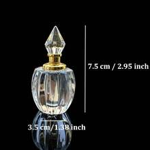 Clear Glass Refillable Empty Perfume Bottle, Portable Small Fragrance Bottle For Essential Oils Bottle. Cosmetic Cologne Pump Container For Traveling And Outgoing. Perfect For Daily Storage, Home Vanity Decor, Mother's Day & Anniversary Gifts - 1PC - View 9
