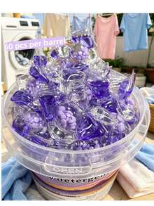 5D Function Lavender Laundry Pods 30pcs/Bag 60pcs/Tub Effective Stain Removal Daily Clothing Washing Liquid - Liquid - View 10