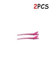 28/16/2PCS Rose Red Hair Fixing Clips, Root Volumizing Hair Clips, No-Trace Hair Clips, Bangs Duckbill Positioning Clips, Makeup Artist Styling Clips,Claw Clips - Multicolor - View 9
