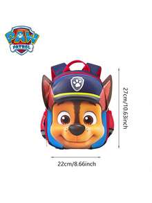 Viacom 1pc Dog Team Skye & Chase Dual Character Backpack, Adjustable Shoulder Straps Student School Bag, Large Capacity Book Storage Bag, Suitable For Back To School Season Daily Commute, Party Gathering Gift, For Classmates, Family, Fans Collection Merchandise - -- - View 9