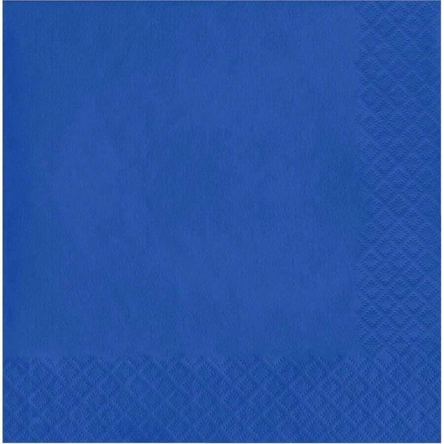 of Color 50 servilletas de almuerzo de 3 capas, azul Bermuda, Servilleta para almuerzo, Cobalto, 1 - 50 Unidades + Servilleta para almuerzo + Cobalto - Ver 1